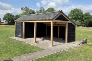 Houten schuur